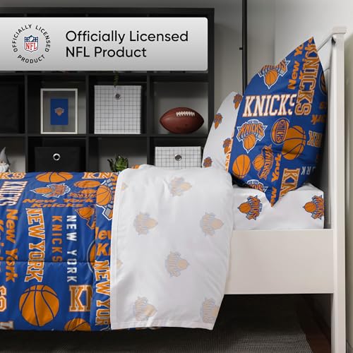 Foco BKTNBTW5PK New York Knicks Nba Team Color Bed In A Bag Comforter Bedding 5 Piece Set thumb #1