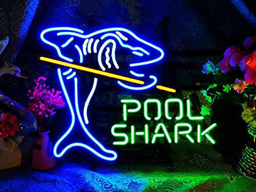 Pool Shark Metal Frame Neon Sign 17