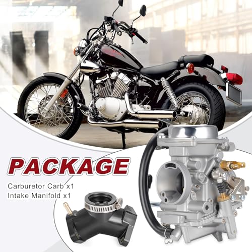 Image of Carburetor Carb & Intake Manifold for Yamaha Route 66 Virago 250 V-star 250 XV250 1988-2024