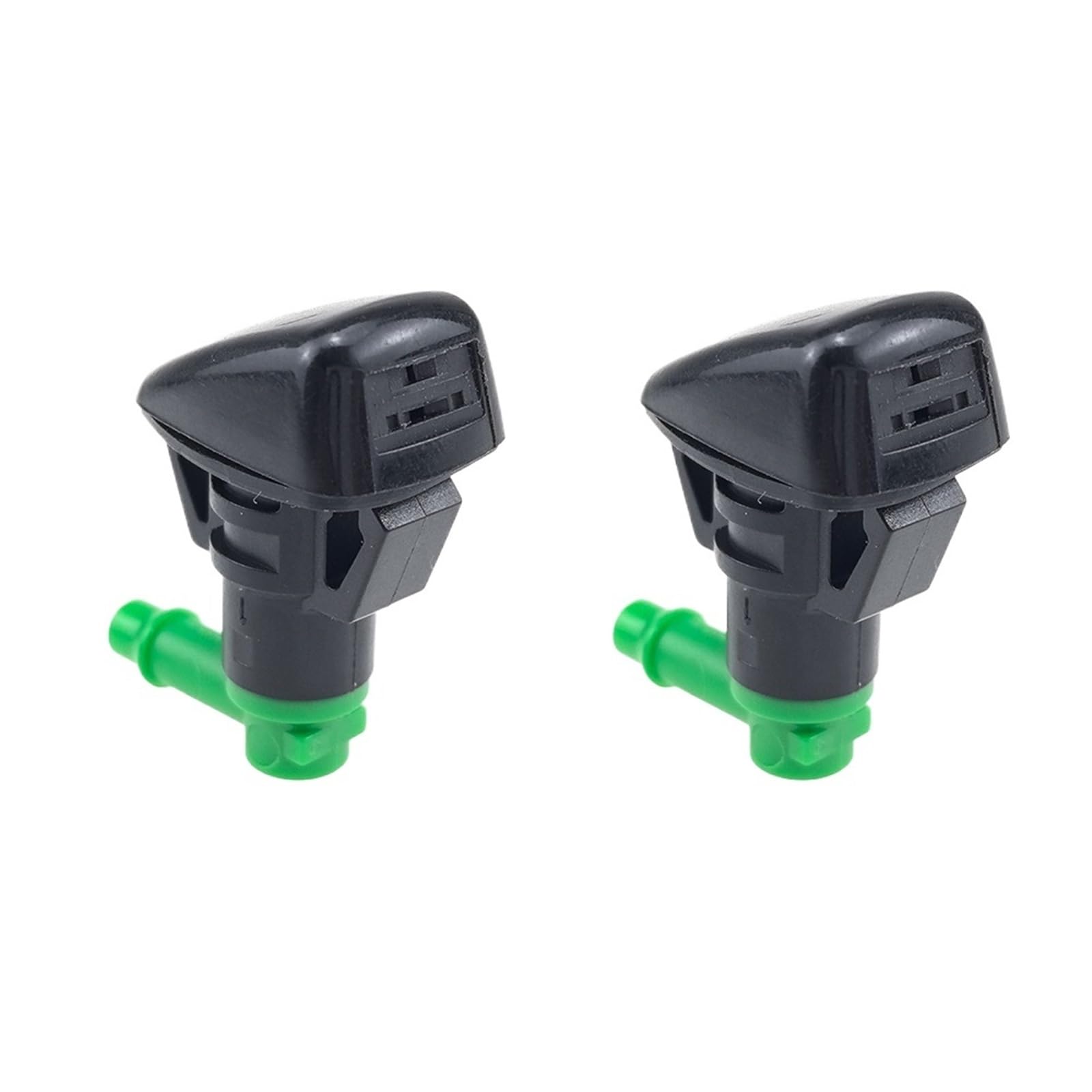 Compatible con Jeep Grand Cherokee 68260443AA 55372143AB 55157489AA Boquilla rociadora de limpiaparabrisas Sistema de lavado luna Bomba agua limpiaparabrisas(2 Pcs)