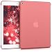 Produktbild kwmobile Hülle für Apple iPad 9.7 (2017 / 2018) - Smartcover Kompatibles Backcover Case Tablet Schutzhülle TPU Silikon - Tabletcase Cover Klar Rot Transparent