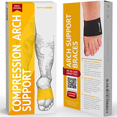 Compression Arch Support Braces for Men Women - Elastic Reusable Plantar Fasciitis Ankle Arch Sleeves Socks for Flat Foot Heel Spurs High/Low/Fallen Arches Heel Pain Relief - 2 Pairs - Thumbnail 7
