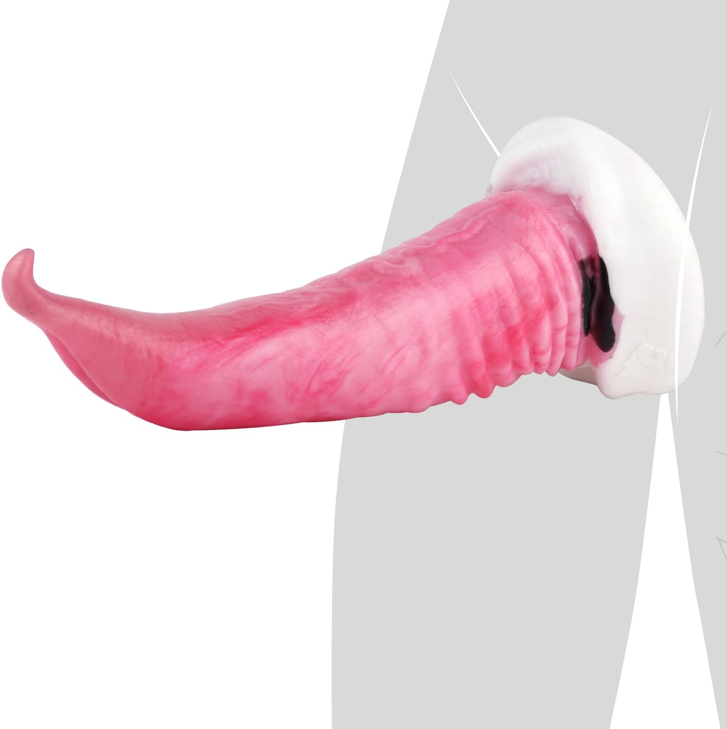 12 inch Dildo - Monster Cock, Animal Curved Dildo Orca-Inspired with Strong Suction Cup, Soft Silicone Monster Cock, G Spot Anal Dildos Sex Toys for Women & Couples (L)