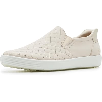 Женские кроссовки ECCO Soft 7 Quilted Easy Slip-On Sneakers limestone