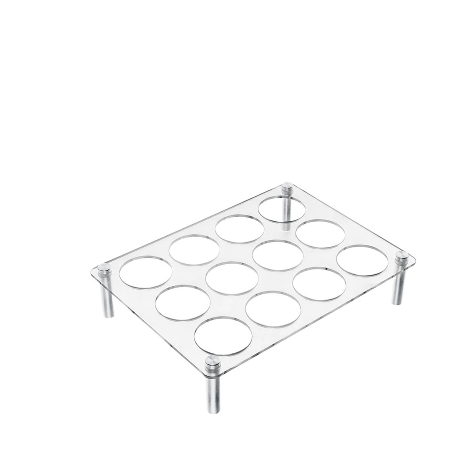 12-Fach Acryl-Kaffeekapselhalter, kompatibel mit Keurig | Flache Kapselablage für Arbeitsplatte oder Schublade, passend für K-Cup ähnliche Kapseln(2PCS Holders)