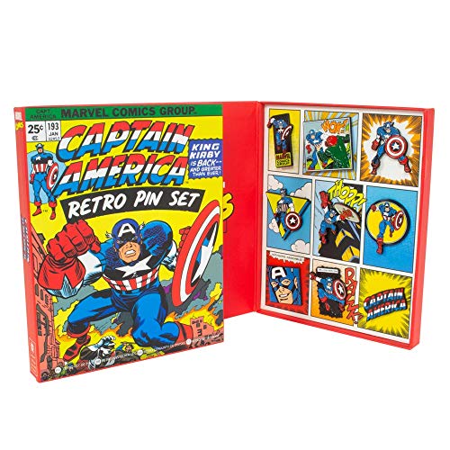 Preisvergleich Produktbild Marvel Avengers:Captain America Retro Pin Set