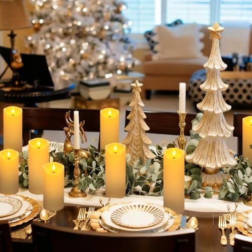 Image of 24-Pack Ivory-Colored Flame-Free Candles with 4 Remote Controls