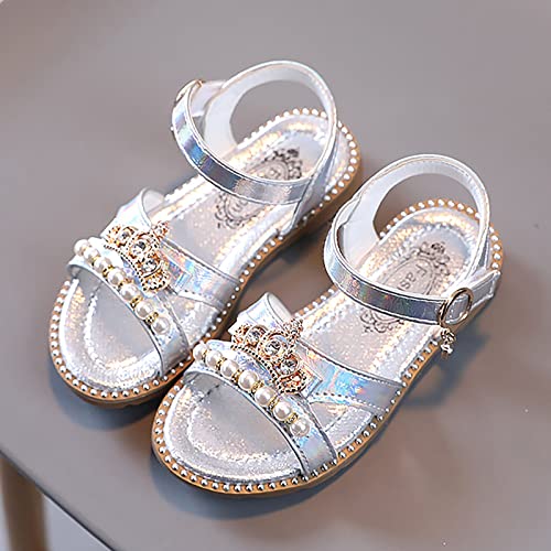 Girls Sandals Flat Pearl Children Shoes Big Kids Beach Shoes Girls Princess Shoes Toddler Girl Wedding Sandals3