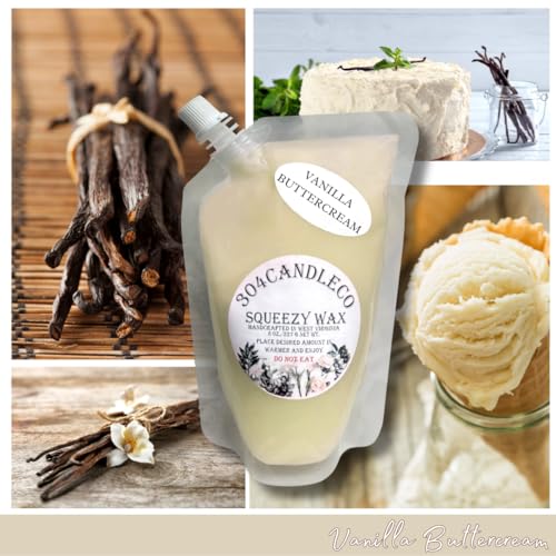 304CandleCo-3-oz-Squeezable-Wax-Melt-Candle-50-SCENTS-Vanilla-Butter-Cream-Highly-Fragrant-Hand-Crafted-Easy-Mix-Match-100-American-Made-Perfect-for-Wax-Warmers 304CandleCo 3 oz Squeezable Wax Melt Candle 50 SCENTS Vanilla Butter Cream Highly Fragrant Hand Crafted Easy Mix Match 100 American Made Perfect for Wax Warmers