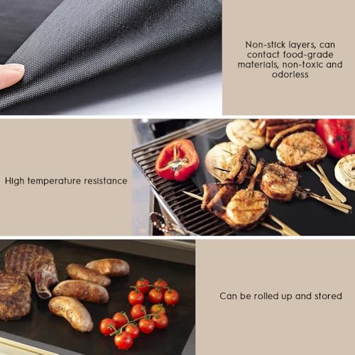 Miniatura 6 de Paquete De 2 Forros Antiadherentes Resistentes Para Horno: Sin Bpa Ni Pfoa, Ideal Para Hornos Eléctricos, Estufas De Gas, Microondas, Parrillas De Carbón Y Gas