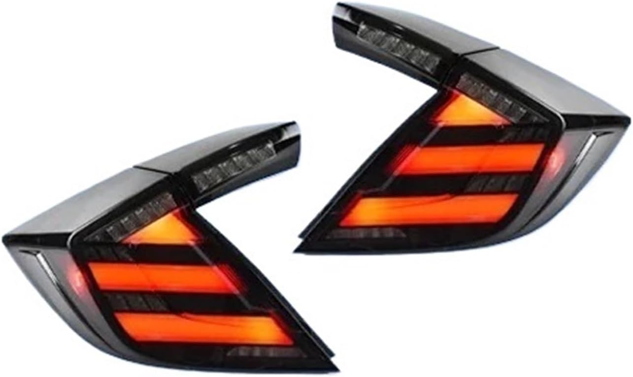 Car Tail Lights Compatible for Civic X 10th FC FK7 FK8 2016-2021 Back Dynamic Turn Lamps