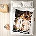 YESCUSTOM Custom Blankets with Photos Text Personalized Picture Blanket Full Size Soft Customized Flannel Throw Blanket Gifts for Birthday Christmas Family Husband Wife Mom Dad Friends
