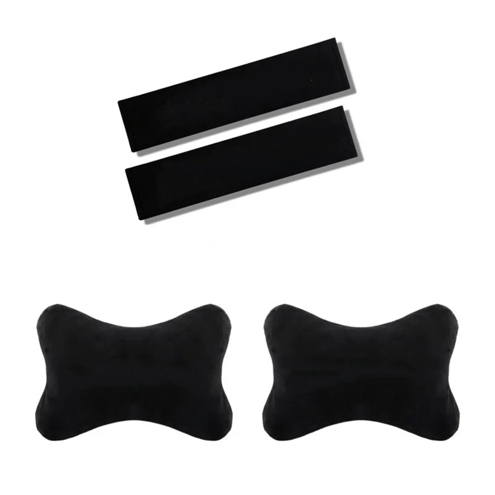 Lspbfkq Car Trim Interior For Asx For Lancer For Outlander For Pajero For Ralliart Car Head Neck Rest Pillow Auto Seat Headrest Pad(Belt pads pillow)