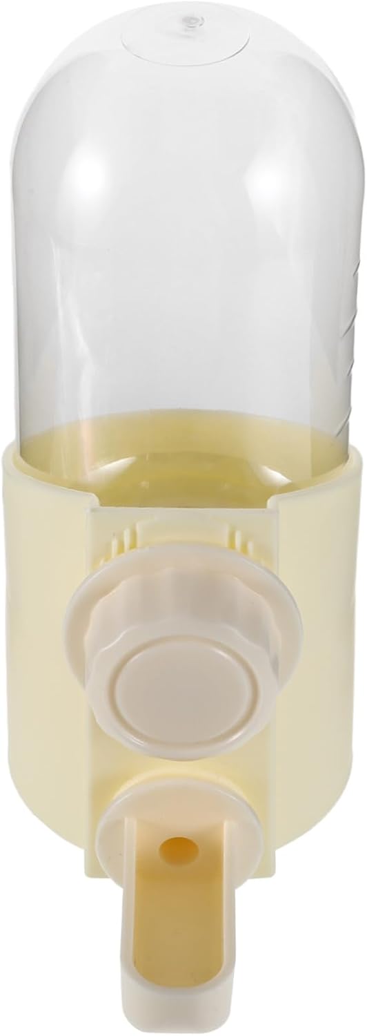 MERRYHAPY Bird Water Dispenser for Parrots and Quails Space Saving Pigeon Trough with Easy Refill Cap Promotes Hydration for Poultry and Small Birds