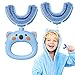 Spazzolino da Denti per Bambini a Forma di U，Spazzolino per denti a bocca intera a forma di U per bambini, Spazzolino Manuale a Forma di U con Testina in Silicone Morbido per Bambini (2-6 anni)