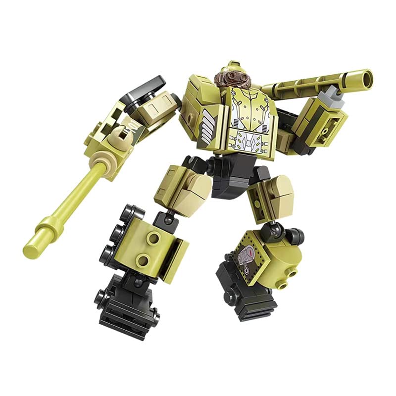 militaryBattle Mech Construction Kit, Robot Building Toys, Mech Action Figure Models, Building Block Toys, Collectible Gifts for Boys (84132)