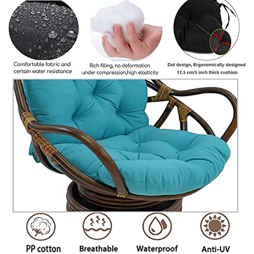 Cojines para silla mecedora premium, repuesto cómodo para sofá de ratán 3