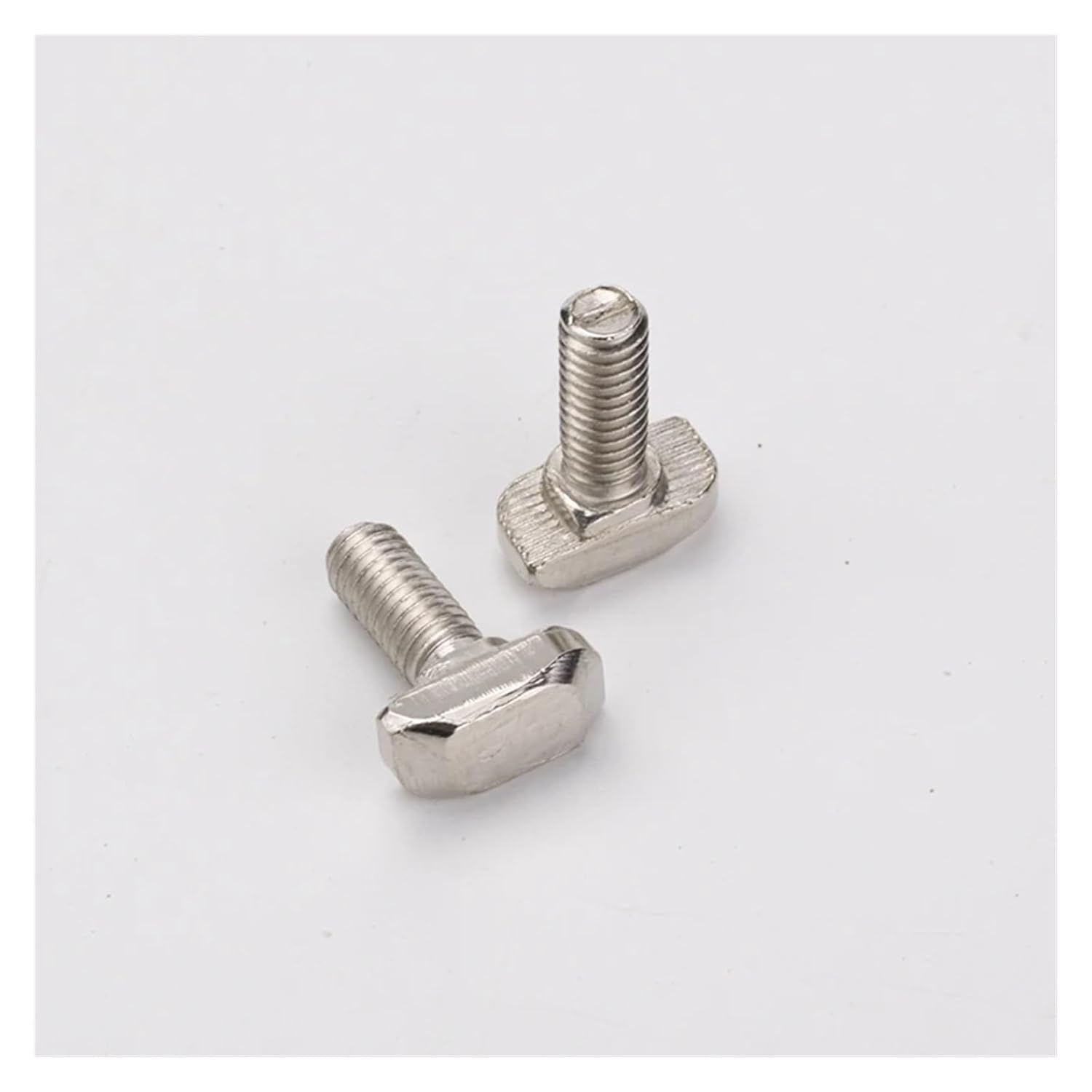 20pcs M8 Hammer Head T Bolt Screw Nickel Plated for T-Slot M8*16/20/25/30/35/40mm for T Track(25MM)