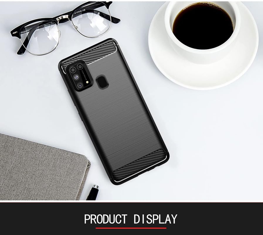 Image of Hybrid Carbon Fiber Back Case for Samsung Galaxy M31 / F41 (Black)
