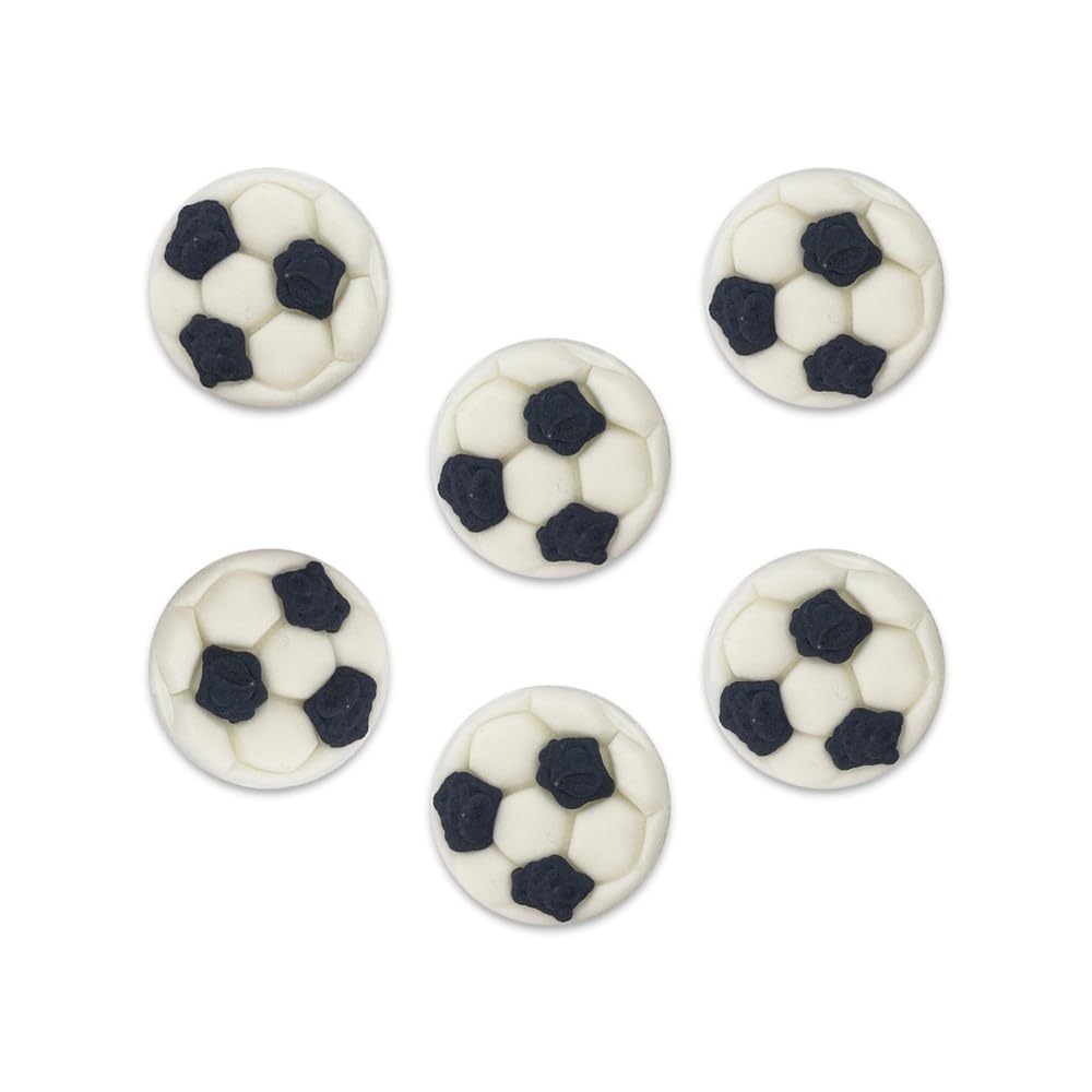 Anniversary House Football Edible Cake Decorations, Football Cake Topper, football cake decorations, Football birthday decorations, Hand Packed Football Cupcake Toppers, SF622
