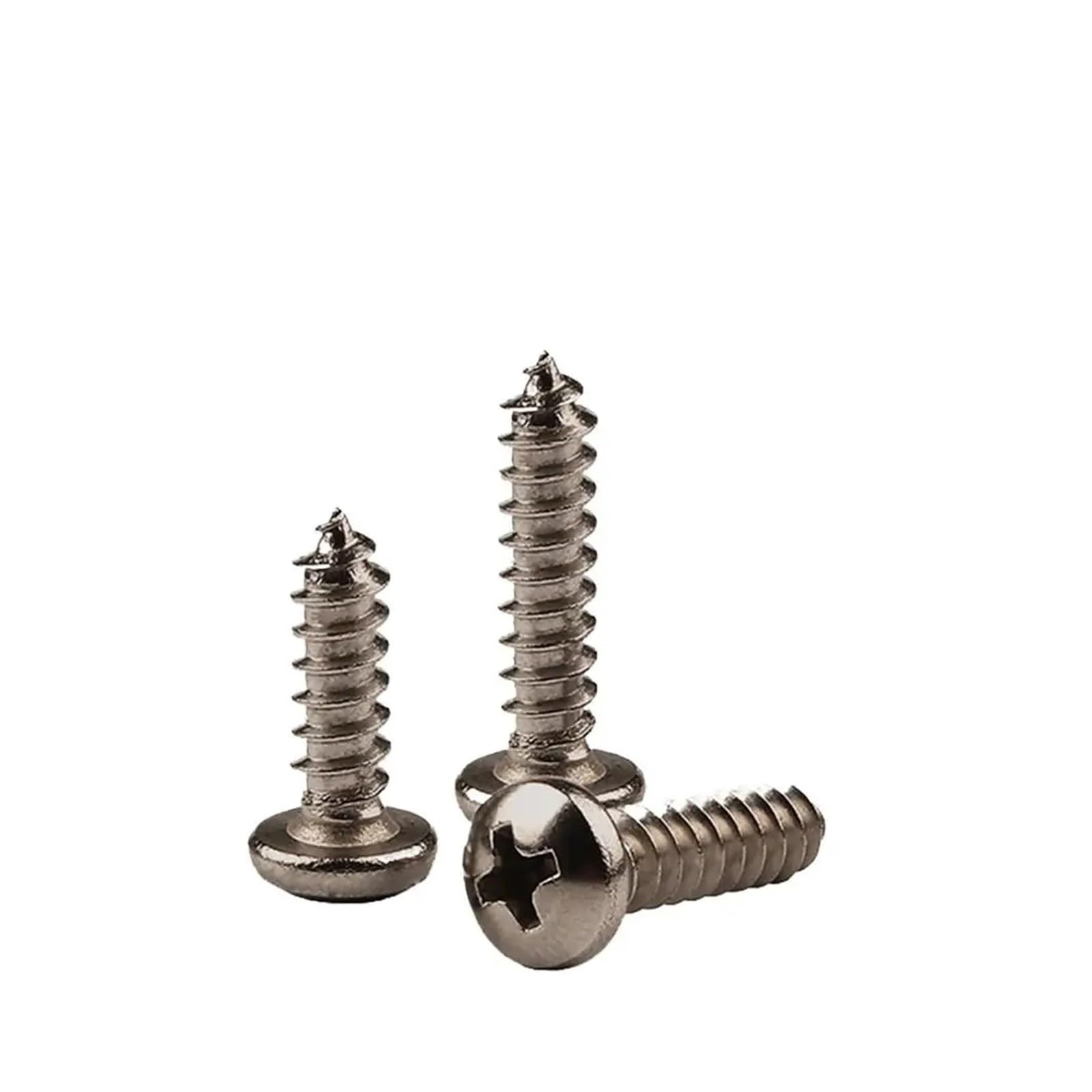 Tornillos de cabeza plana micro de titanio puro GR2 M1M3M4M5M6, tornillos de cabeza plana con ranura en cruz for madera, tornillos electrónicos ranurados(100PCS,20MM_M5)