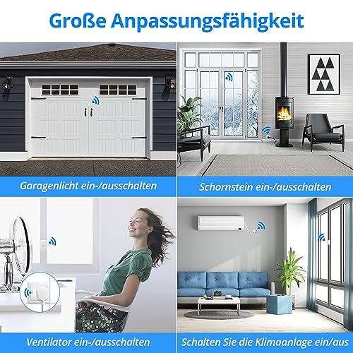 Epochglo Fensterkontaktschalter für Dunstabzugshaube, Funk Abluftsteuerung, Fensterschalter, Fenster Kontaktschalter für Kamin