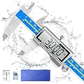 Digital Caliper, Industrial Quality Caliper Measuring Tool 6 Inch All-Metal Extreme Accuracy Ip54 Waterproof Measurement Micrometer-Inch/Millimeter