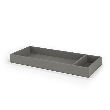 Child Craft Universal Changing Table Topper, Convert Dresser into a Changing Table Surface, Securely Attaches, Non-Toxic, Baby Safe Finish (Lunar Gray)