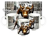  Toro De Wall Street Charging Bull Nueva York New York City NY Manhattan Taza Mug