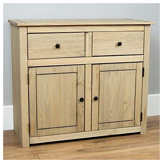 Vida Designs Panama Sideboard 2 Door 2 Drawer Solid Pine Living Room Home Furniture