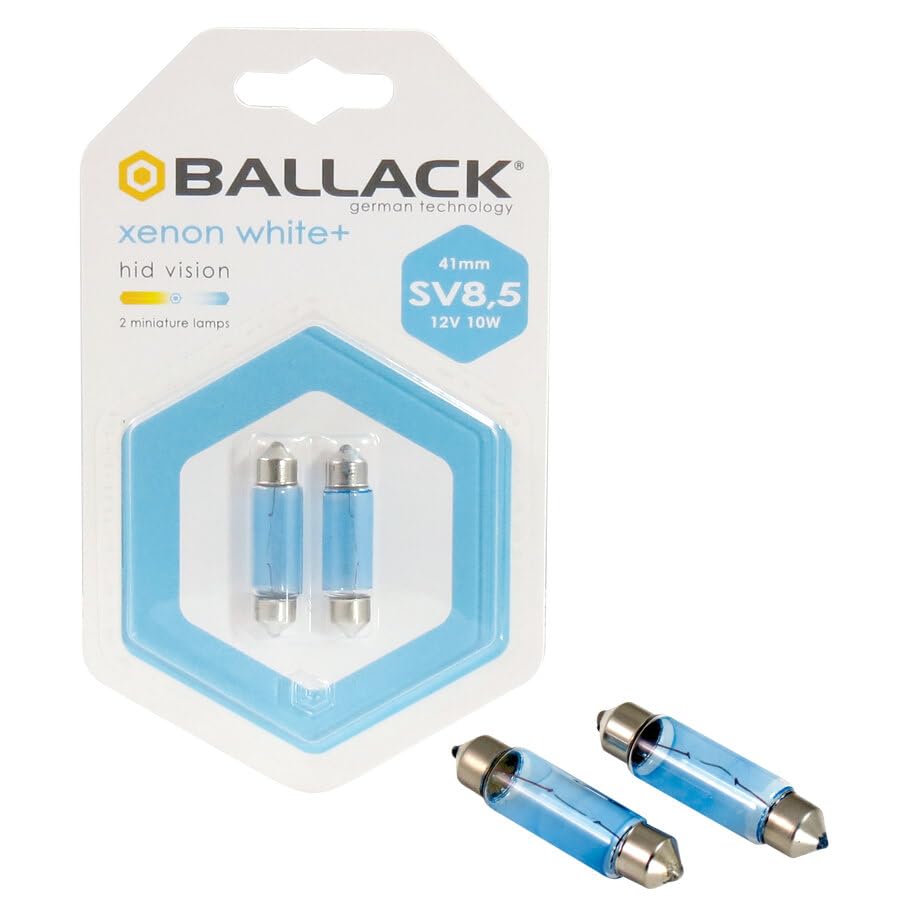 lamp. Silur 12 V 10 W Sv8.5 41 mm Xen BIA CP, White