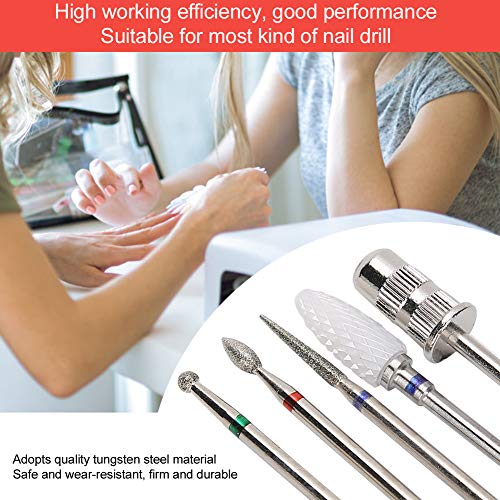 Set de 5 puntas de taladro para uñas en acero tungsteno miniatura 5
