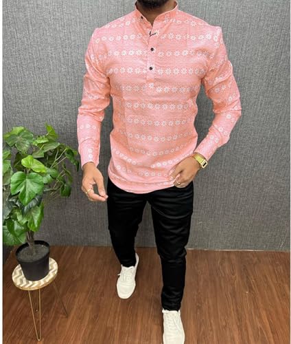 Image of Printed Trending Cotton Blend Kurta