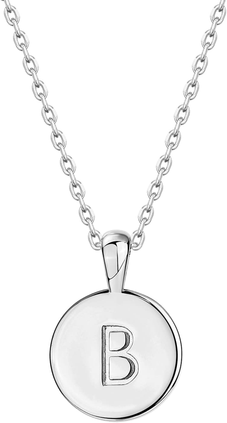 14K Gold Plated Initial Letter Pendant Necklace for Women | Gold Alphabetical Initial Necklace