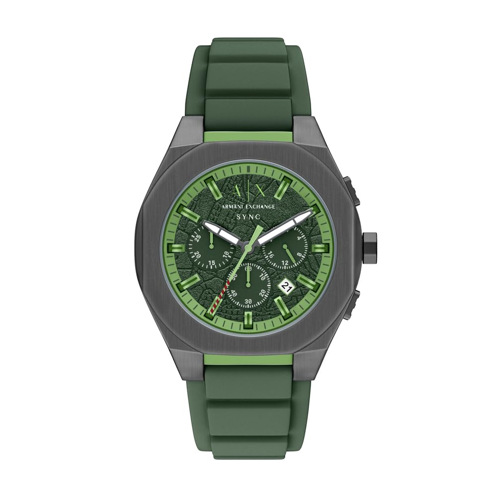 Armani Exchange Men's 44MM Gun-Metal Stainless Steel Watch, AX4292