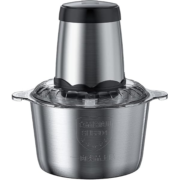 2L/3L Large Capacity Food Processor, Chopper, Electric 2024 New Model 500W Super Powerful Motor 1.8L Large Capacity 4-Blade Cutter USB Rechargeable Food Chopper, Food Mixer, 2-Speed