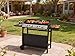 4 Burner Gas BBQ Plancha Grill 10kw Output Power with Detachable Trolley - Gas Bottle Regulator - Cover