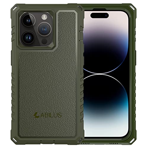 LABILUS Custodia rigida e robusta per esterni con protezione schermo integrata [test di caduta di grado militare] [compatibile con Magsafe] progettata per iPhone 14 Pro [6,1 pollici] - Jungle