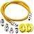 Puxyblue 48" Flexible Gas Line Kit for Dryer, Stove, Range, Flexible Stainless Steel Gas Dryer Connector Kit, 5/8 in.OD(1/2 in. ID?Dryer Gas Line with Connector 1/2" FIP & 1/2" MIP & 3/4" MIP Fitting