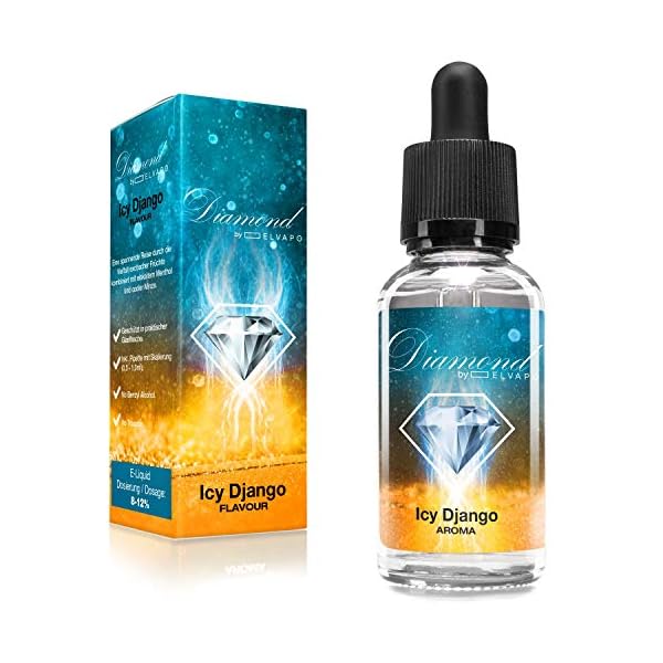Elvapo Diamond Aroma für E-Liquids, Icy Django (Eisige Früchte) 0.0 mg, 30 ml