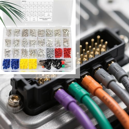 Conectores eléctricos multifunción con terminales automotrices en kit de 21 tipos para coche 3