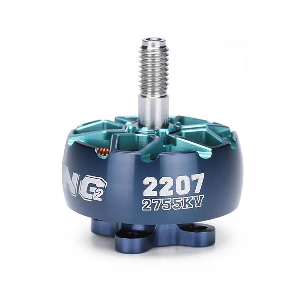XING2 2207 1855KV 3-6S / 2755KV 3-5S Brushless FPV Motor for IFlight with 5mm Titanium Alloy Shaft for 5.1inch Propeller RC FPV Drones (1pc 2207 2755kv)
