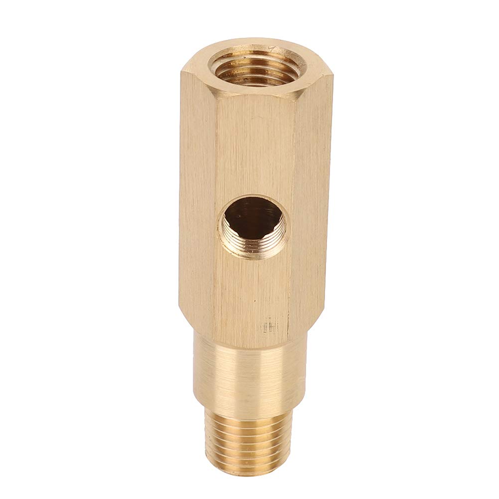 Drfeify Capteur de Pression d'huile NPT, Raccord en T en Laiton avec 1/4 NPT Mâle/femelle pour Falcon BA BF FG 4.0 V8
