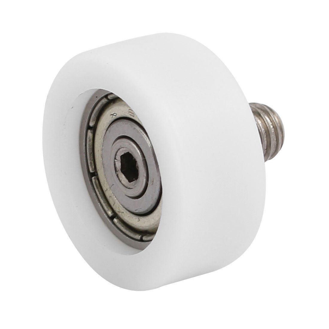 Aexit M6 x Material handling 8mm Stainless Steel Thread Ball Bearing Pulley 5mm x 22mm x 9mm 2pcs Model:53as82qo644