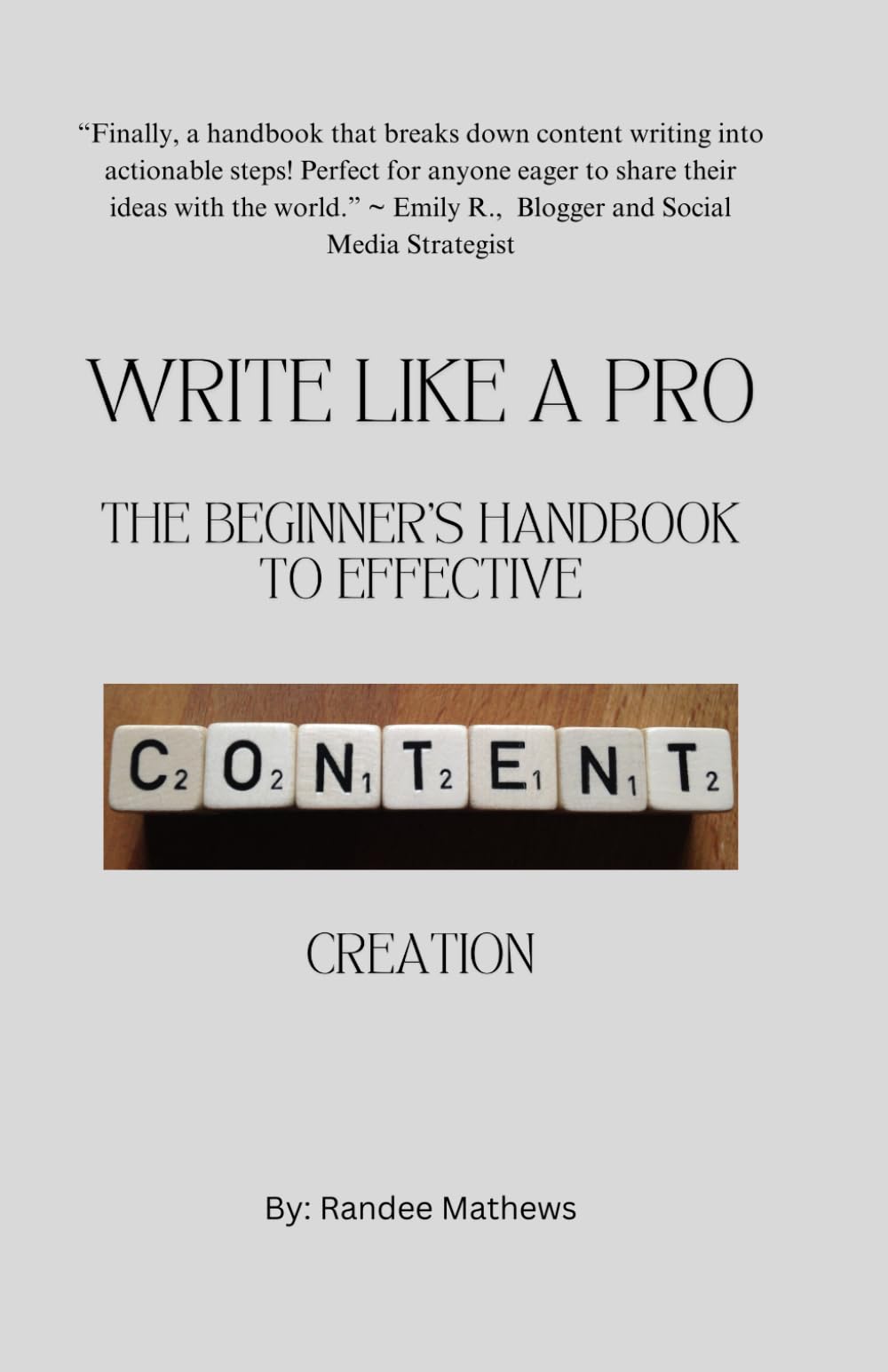 Write Like a Pro: The Beginner's Handbook to Effective Content Creation (Digital Marketing for Beginners Series)