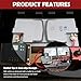 VKQTS 5PCS SAE Connector with 14 Gauge Wire,13 Inch 2 Pin SAE Battery Connector for Quick Disconnect,Multi-Purpose 12V SAEs Cable Plug Car Accessories for Cars,Boats,Motorcycles