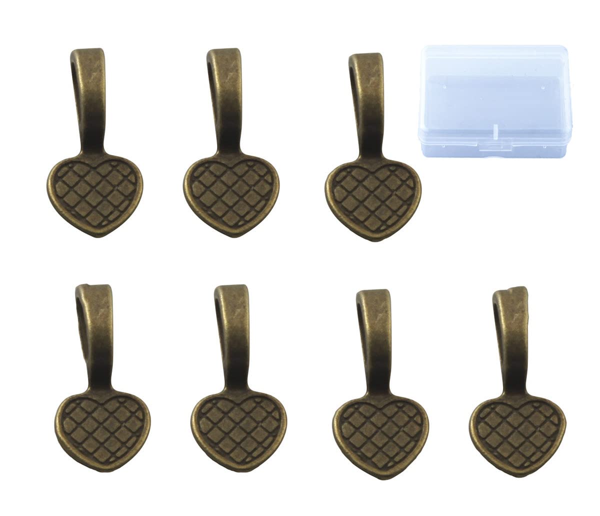 1 Box 22x7mm Spoon Glue On Bails Leaf Pad For Malta