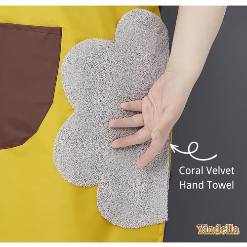Image of Yindella Waterproof Kitchen Apron for Men, Women Kids - PVC Apron with Adjustable Neck Strap - Cooking, Dishwashing, Cleaning & Home Use, Durable, Oil-Proof & Stain-Resistant