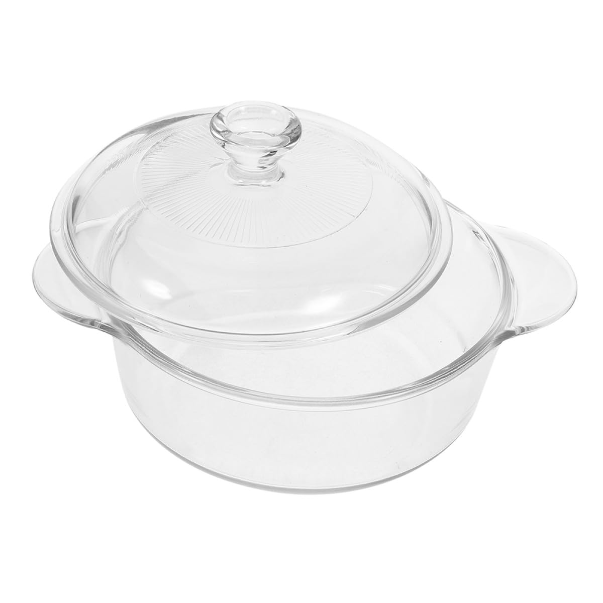 Bol de Vidrio Resistente Tapa Hermética para Servir Ensaladas y Postres, Adecuado para Uso Doméstico y Fiestas, Transparente y Reutilizable