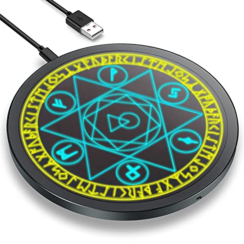 Wireless Charger Magic Qi 10W Wireless Charging Pad,7.5W Compatible with iPhone 11/11 Pro/11 Pro Max/Xs Max/XR/XS/X/8/8 Plus,10W Fast Charging S10/S10+/S9/S8/Note 10/10+/9/8 Green (No AC Adapter)
